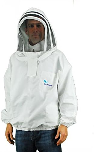 Eco-Keeper Professional-Grade Bee Keeping Suit, Jacket - Sheriff Style Hood Bee Jacket (Hooded Jacket)