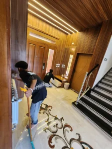 تنظيف السيراميك بعد التشطيب